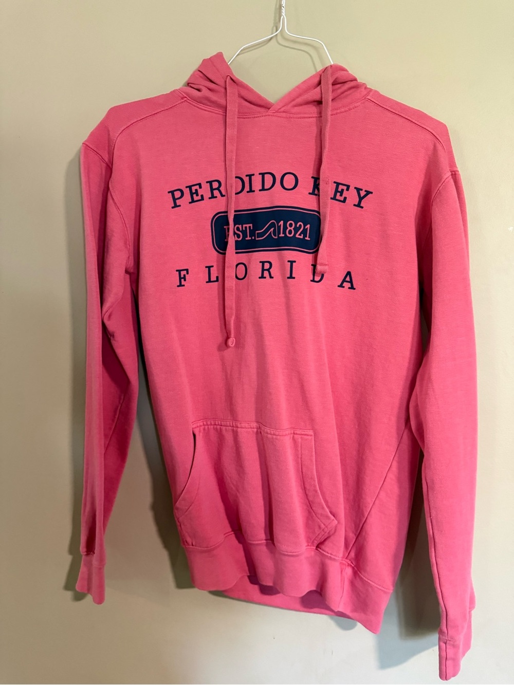 Perdido Key Florida Coral Pink Pullover Hoodie